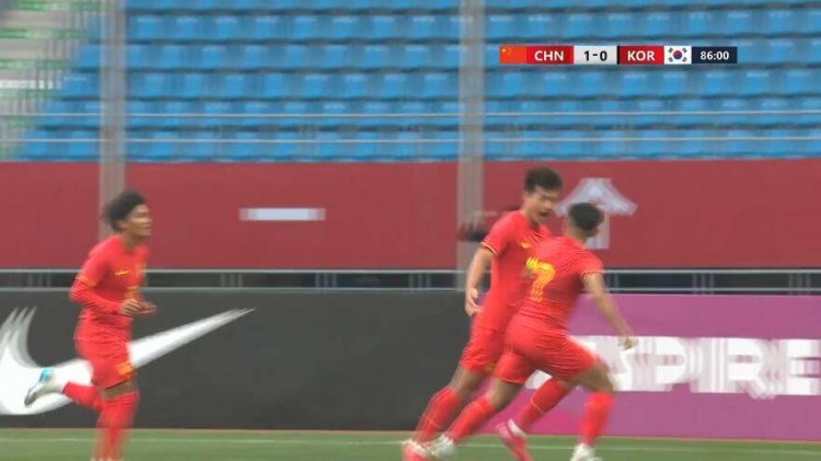 U22國足1-0韓國全場(chǎng)數據：控球率49%落后韓國，10射7正領(lǐng)先對手