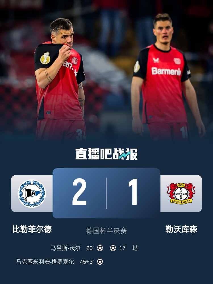 比勒菲爾德是史上第4支晉級德國杯決賽的德丙球隊，此前3隊未奪冠